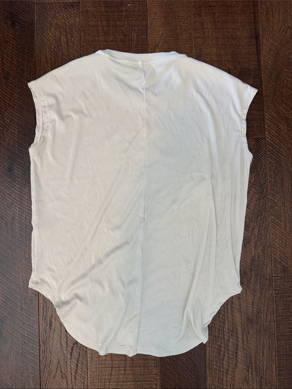 Ruti The Ribbed Tuck in Tee in Cloud - Picture 8 of 8